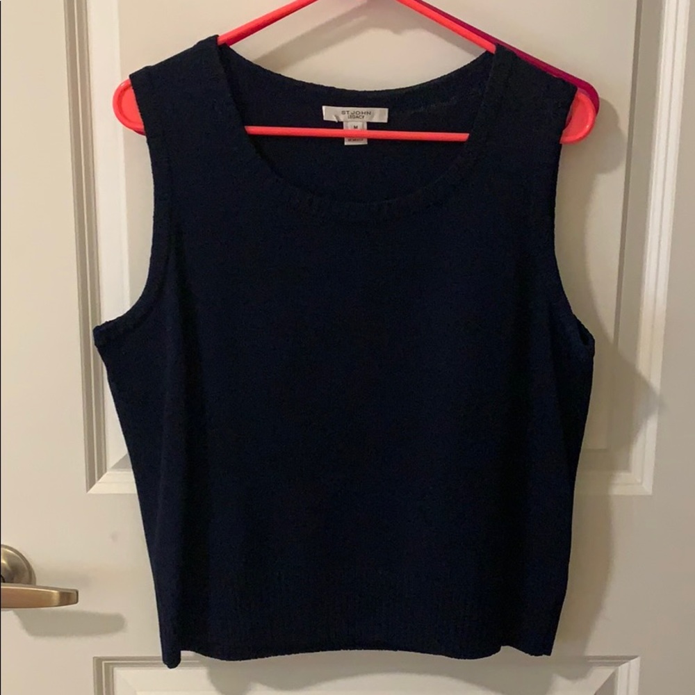 St. John Knit Navy Shell